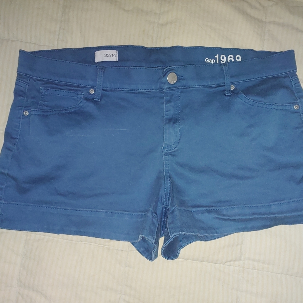Gap Royal Blue Sateen Shorts